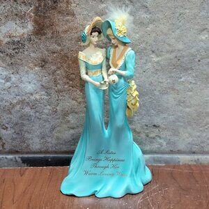 Thomas Kinkade A Sister Brings Happiness Beloved Sisters Figurine 2009